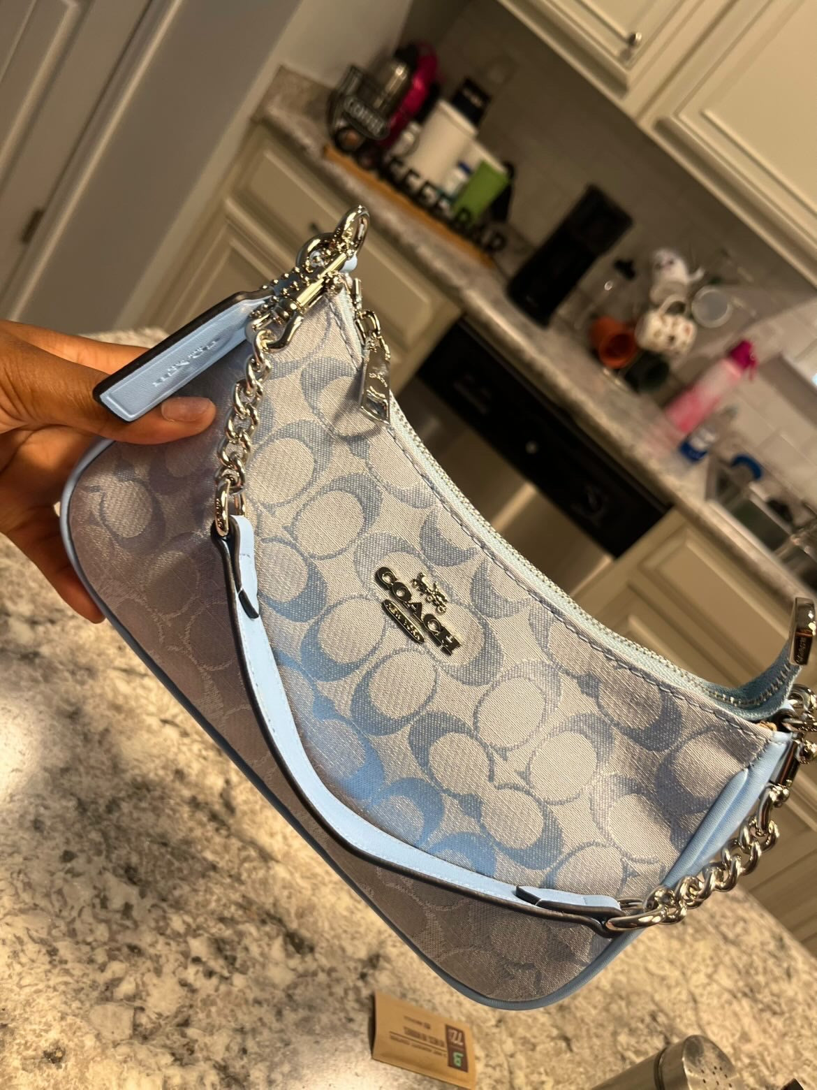 Baby Blue Coach Purse